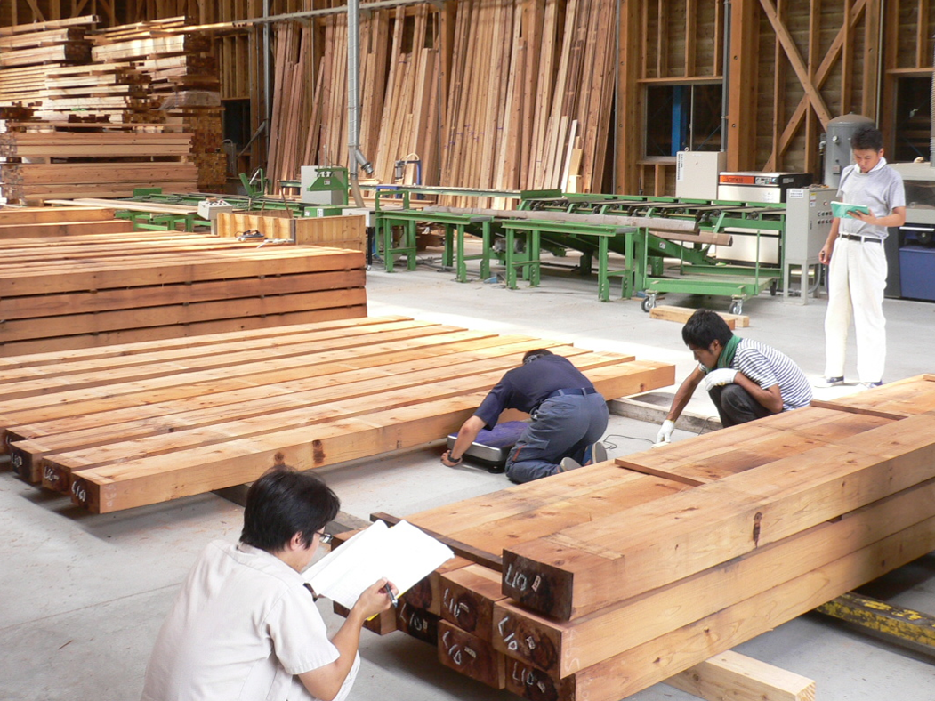 乾燥強度測定のようす