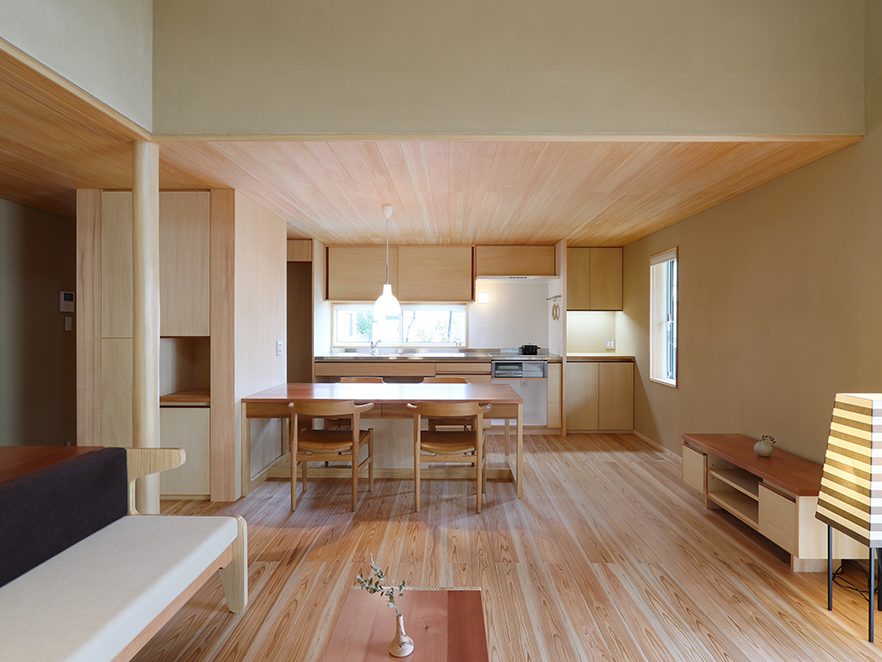 i-worksに中霧島壁が使われるパターン　i-works仲間の工務店「はなおかモデル」