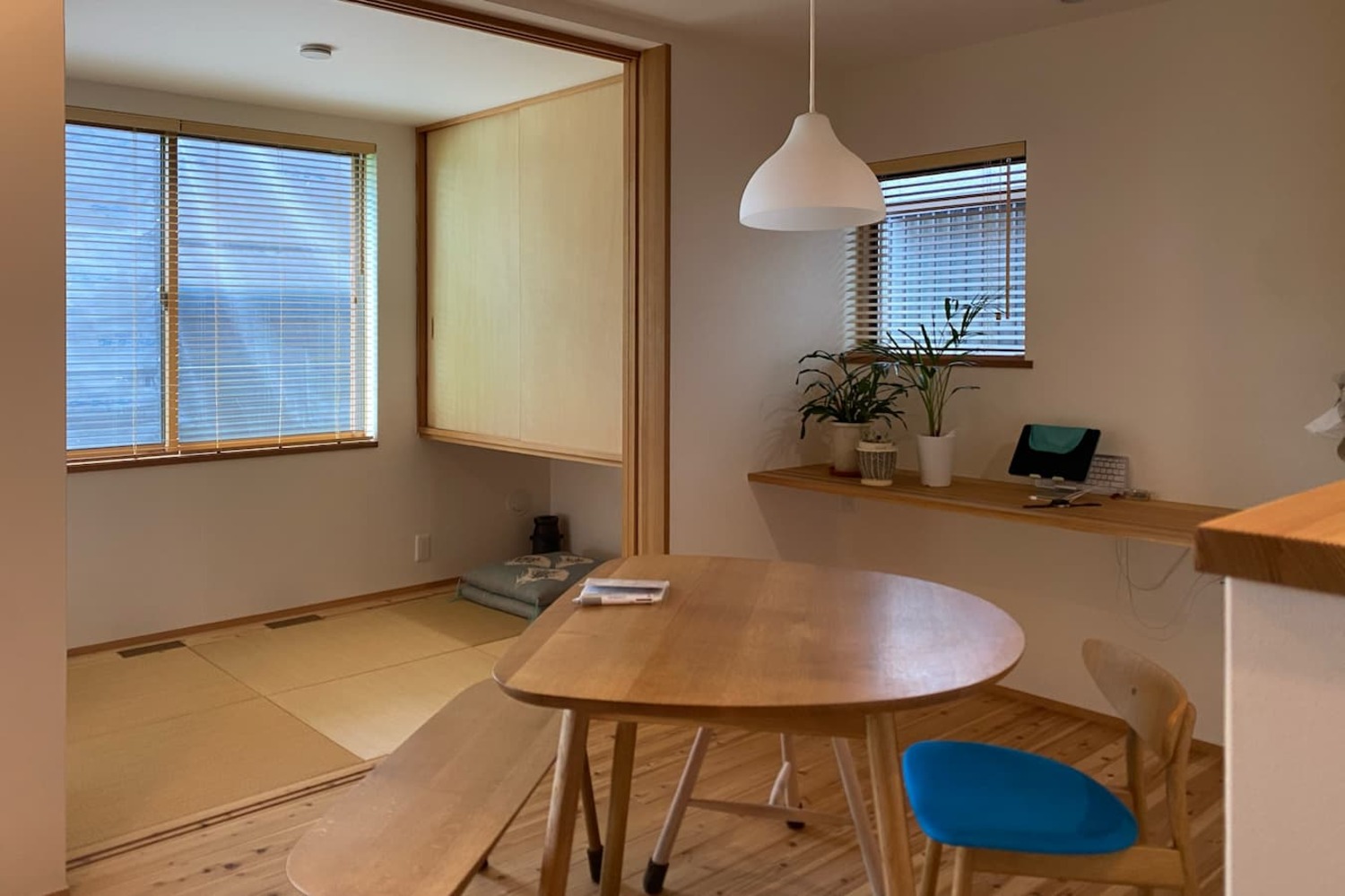 続きの間を育児、読書、くつろぎ、来客用にする