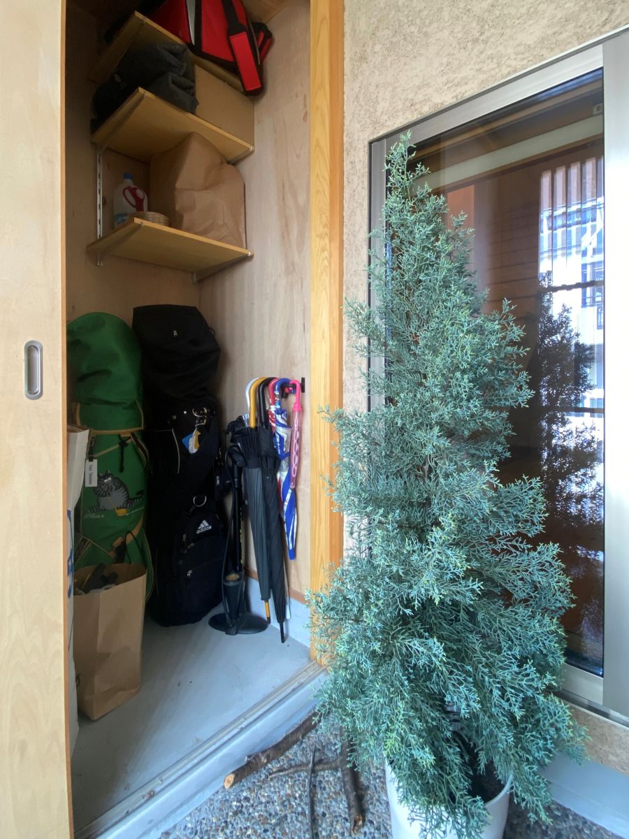 収納力のある玄関土間